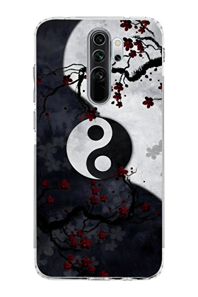 moonset Redmi Note 8 Pro Uyumlu Baskılı Yumuşak Silikon Şeffaf Telefon Kılıfı