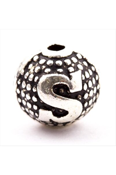 ZERO LAND Drnds 8 mm Metal Harf Metal Prayer Beads (192109) Letter -S