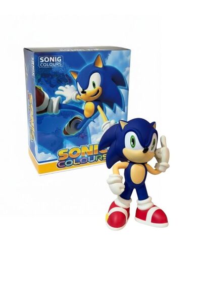 Premium مجسم سونيك القنفذ مع صندوق، لعبة شخصية من اللعبة الكلاسيكية