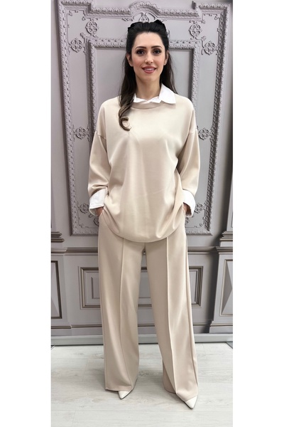 styleFlex Women's tracksuit made of 50% elastic viscose, with integrated blou...