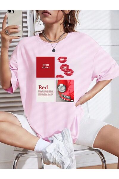 Hira Clothing Εξαιρετικά απαλό μπλουζάκι από ύφασμα Modal με γραφικό σχέδιο