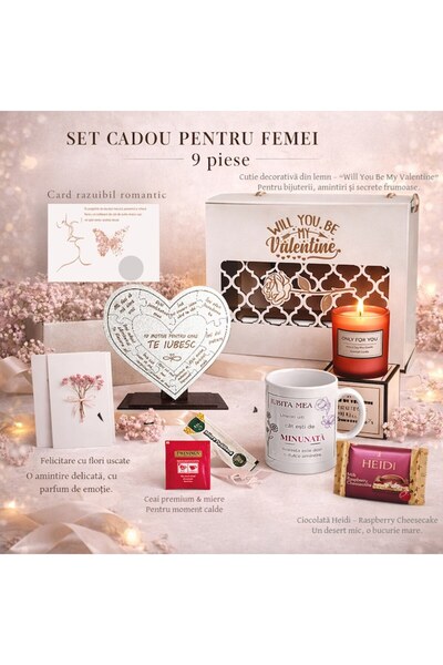 Joystos Set cadou premium pentru femei, 9 piese