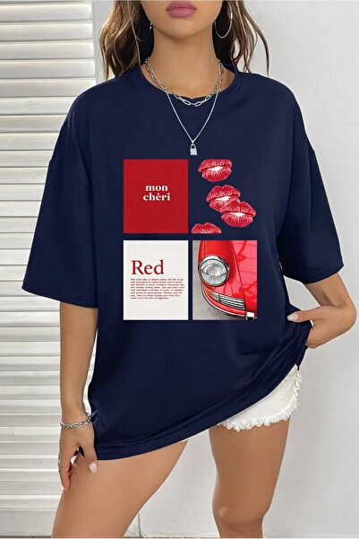 Hira Clothing Εξαιρετικά απαλό μπλουζάκι από ύφασμα Modal με γραφικό σχέδιο