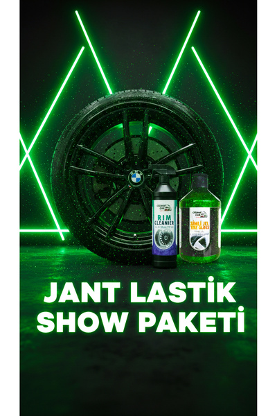 Ceramicar Custom Jant & Lastik Show Paketi - (YEŞİL) Simli Jel Parlatıcı + Ja...