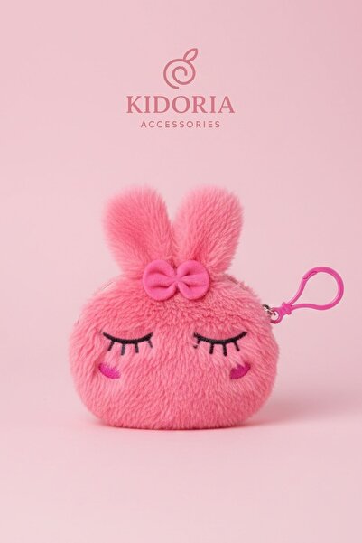 Kidoria Peluş Çocuk Bozuk Para Cüzdanı Askılı Çanta Aksesuarı