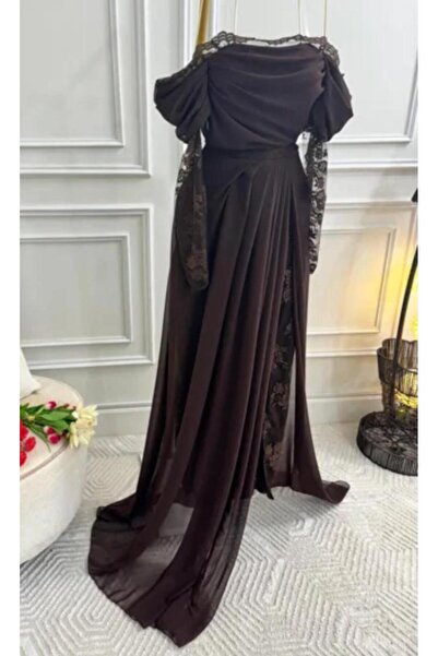 KALDE فستان الهبه بلونه الانيق البني