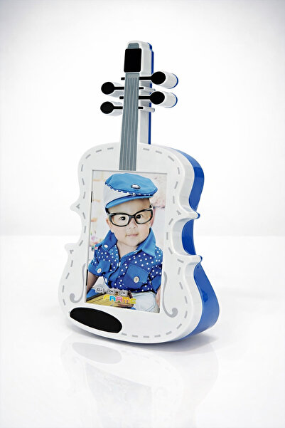 Angelphoto إطار صور على شكل حصالة نقود مخفية على شكل جيتار أزرق مقاس 10X15 LM...