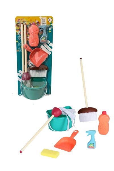 Premium مجموعة ألعاب تنظيف للأطفال مع دلو وممسحة وملحقات للعب التخيلي
