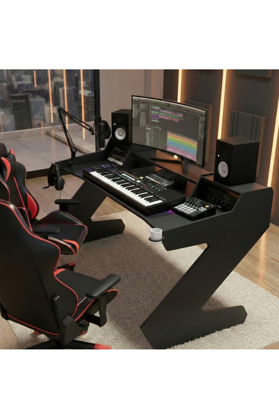 Michael Brean Org Klavye Sehpası Standı Stüdyo Masası 150 cm Bardaklık ve Kul...