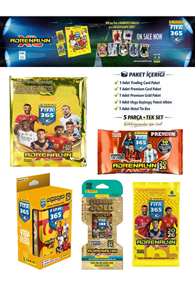 hediyecik مجموعة صندوق بانيني فيفا 365 أدرينالين إكس إل 2026 للمقتنيات (مجموع...