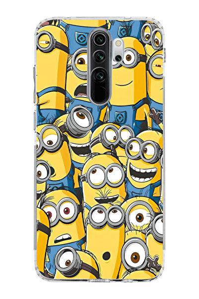 moonset Redmi Note 8 Pro Uyumlu Baskılı Yumuşak Silikon Şeffaf Telefon Kılıfı