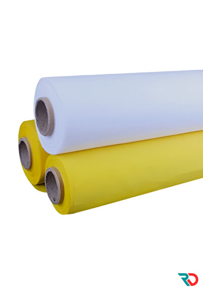 Real Desen Serigrafi Baskı ipeği 77T Beyaz Polyester Mesh - 140 cm En (Cam, M...