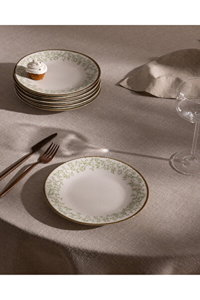 Madame Coco Welcon 6-Piece Cake Plate Set - Green - 19 cm