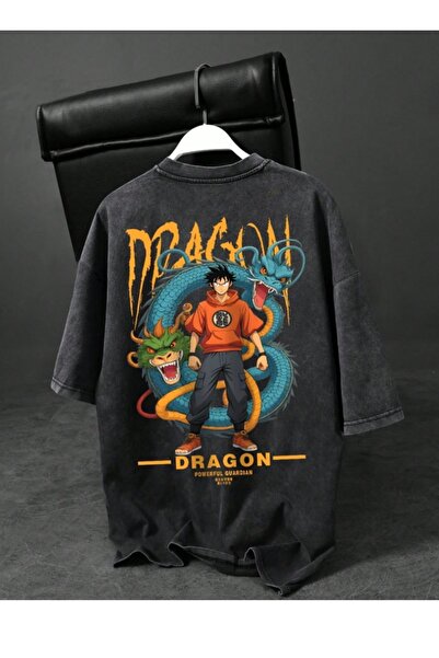 PENTHİLUS Acid-Washed Oversize Unisex T-Shirt - Washed Oversize T-Shirt