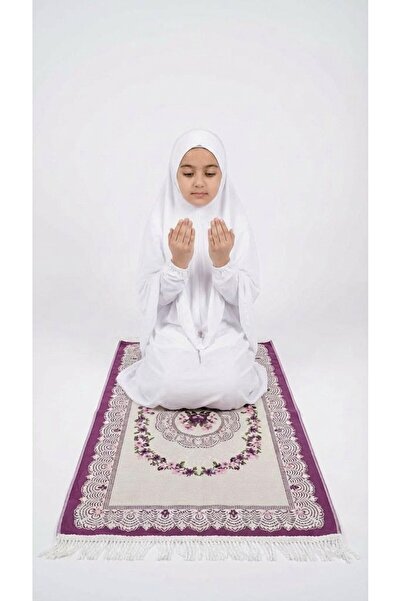 Generic Luxury Islamic Kids Prayer Rug - Medium Size, Soft & Elegant
