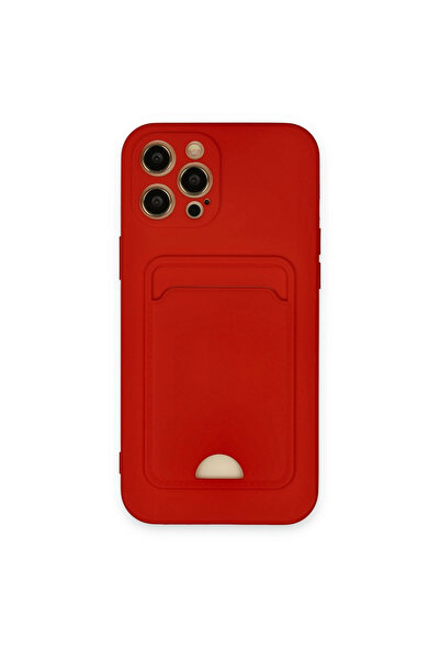eco port Iphone 12 pro max case kelvin business card silicone - red