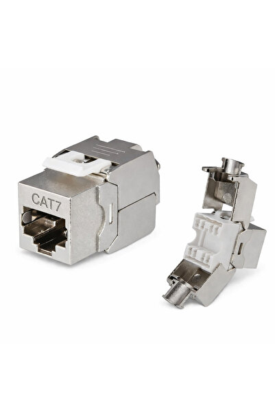 MN6 MN120X مقبس كيستون بدون أدوات CAT7 معدني بالكامل ومدرع بالكامل RJ45-1 قطع...