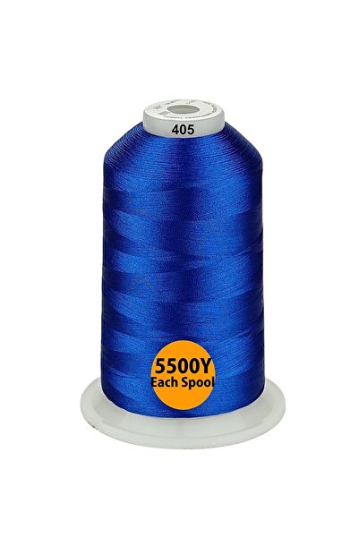 Simthread Set Ață De Brodat 4 Bobine, 5000 m, Tonuri Blue