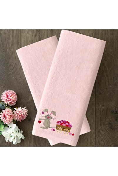 Ursa Love Bunny and Wagon Designed Hand and Face Towel 30X50