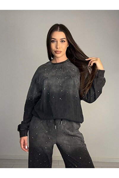 VELANE STORE Glitter Tracksuit Disfruto