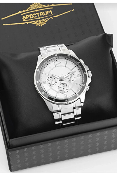 naaksesuar Silver Color White Dial Steel Brand Model Men's Watch