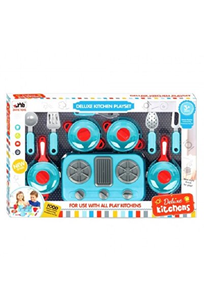 OEM Stove play set with utensils and dishes.