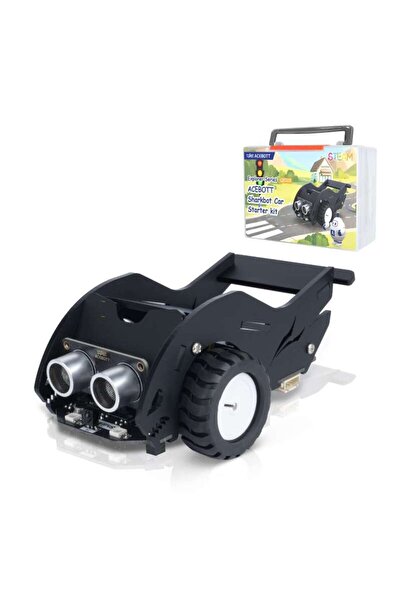 TeTea Kit educational Tetea, masina inteligenta cu control vocal AI, ESP32 co...