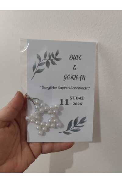 MyGift Söz Nişan Henna Suvenir de nuntă 7 bucăți Breloc cu stea