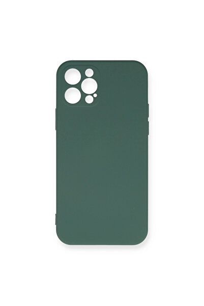 eco port iPhone 12 Pro Max Case Nano Velvet Silicone Inside - Dark Green