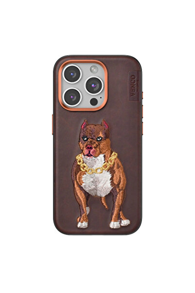 eco port iPhone 15 Pro Permanent Pattern Cover - Brown