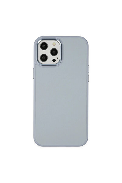 eco port Iphone 12 pro max case asian leather silicone - sierra blue