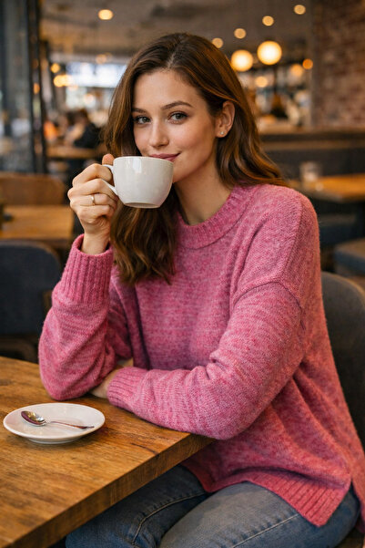 Get Crazy Women's Crew Neck Knitwear Sweater