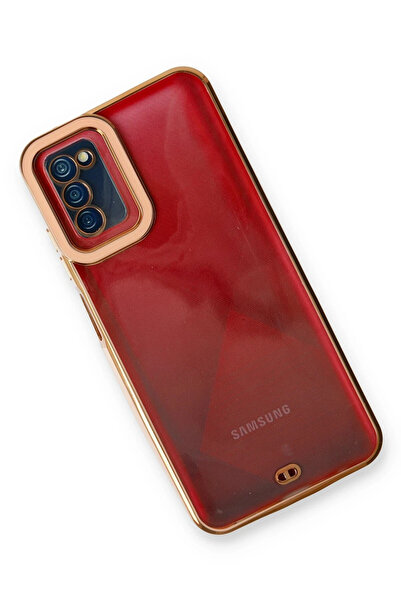 Najmaddin حافظة سامسونج جالاكسي A03s من نيو فيس، عدسة ليفا سيليكون - وردي