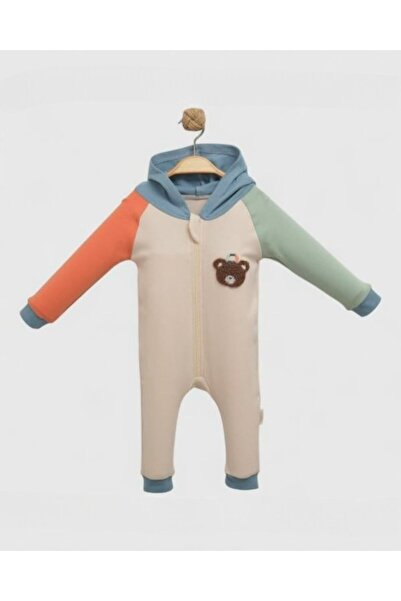 Egelite Baby Boy Hooded Bear Embroidered 6-9-12-18 Months Seasonal Baby Jumps...