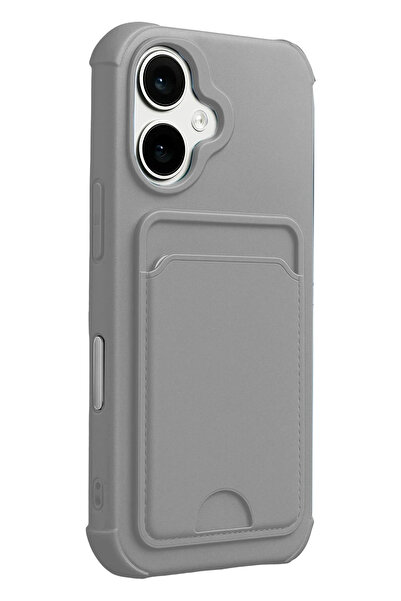 Epilons آيفون 17 كلفن بطاقة الأعمال سيليكون - رمادي