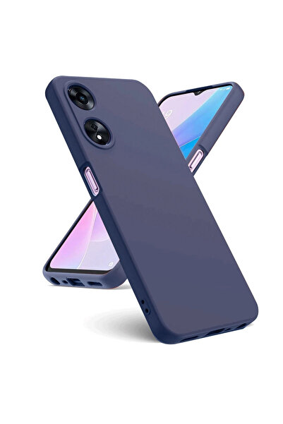 Najmaddin حافظة نيو فيس لهاتف اوبو A38 سيليكون اولى - كحلي