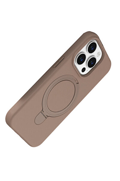 Epilons غطاء آيفون 14 ماج سيف مع حامل - تيتانيوم صحراوي