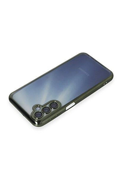 Epilons حافظة سيليكون لهاتف جالاكسي A15 4G مع عدسة - أخضر