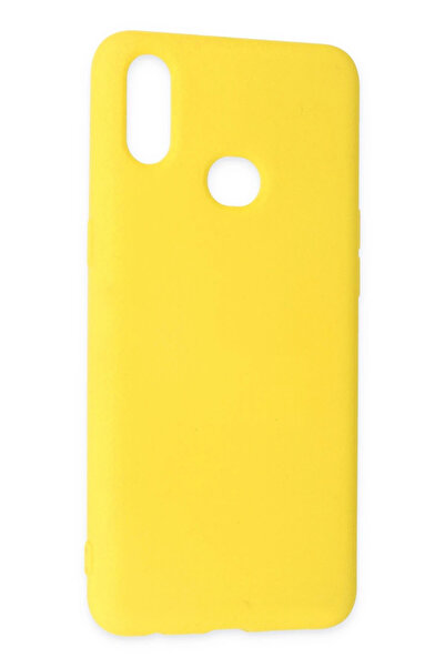 Epilons حافظة هاتف جالاكسي A10S من السيليكون المخملي الداخلي - أصفر