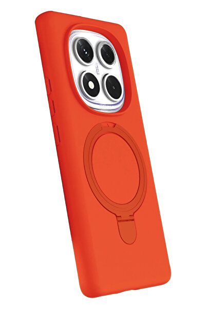 Epilons غطاء حماية ريدمي نوت 14 5G مع حامل ماج سيف - برتقالي