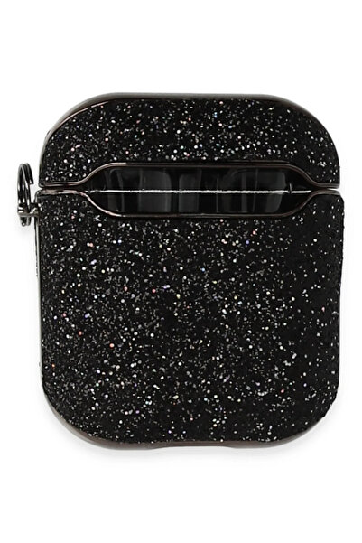 Najmaddin Newface Airpods 2 (الجيل الثاني) حافظة سبيلا لامعة - أسود