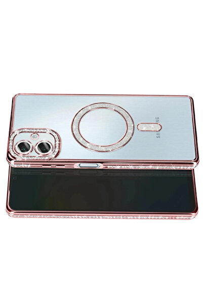 Epilons حافظة جالاكسي A07 4G جوكي سيملي ماجنيتي سيف - وردي