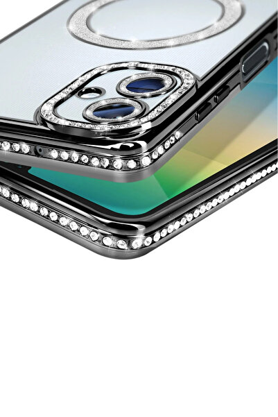 Najmaddin حافظة نيو فيس سامسونج جالاكسي A06 جوكي سيملي ماجنيتيسيف - أسود