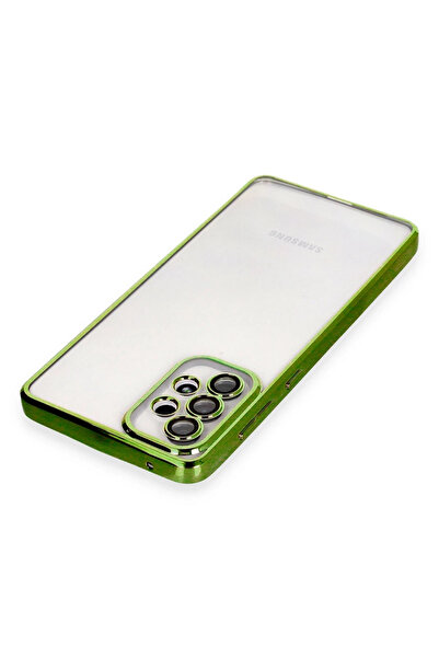 Epilons حافظة جالاكسي A73 5G من السيليكون مع عدسة - أخضر