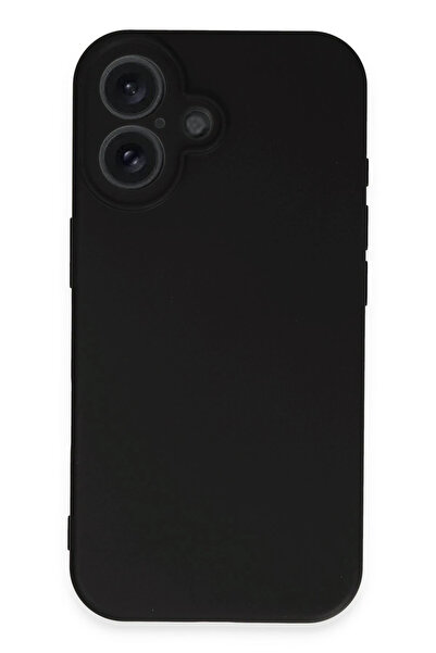 Najmaddin حافظة نيو فيس آيفون 16 من السيليكون - أسود