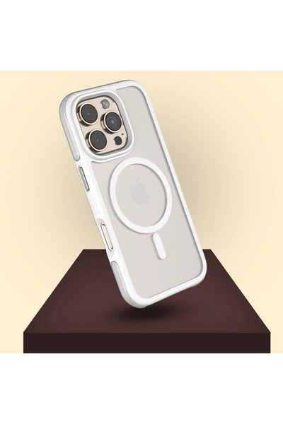 Najmaddin غطاء فينكو آيفون 16 برو أوربت ماجسيف - رمادي تيتان