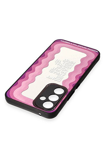 Najmaddin نيوفايس حافظة سامسونج جالاكسي A54 5G غطاء مرآة منقوش - مرآة - 11