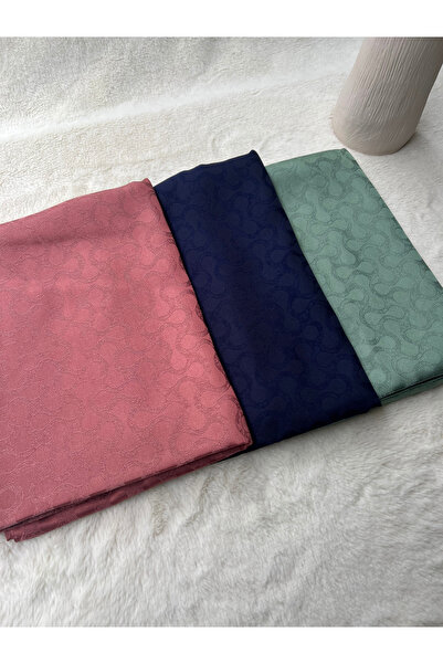 shalby شال حريري من الجاكار للنساء المحجبات (مجموعة من 3 قطع)