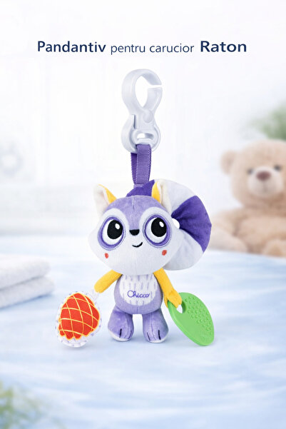 Chicco Raccoon stroller pendant
