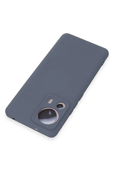 Epilons حافظة Mi 13 Lite من السيليكون النانوي المخملي الداخلي - رمادي